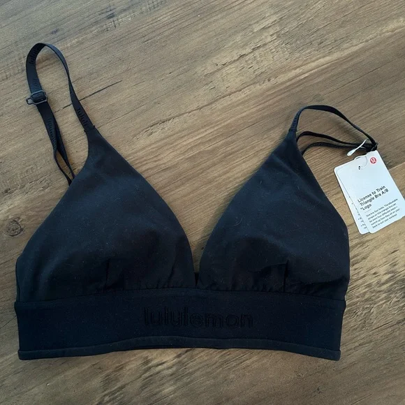 NWT Lululemon Black License to Train Triangle Logo Bra, Black - Picture 4 of 8